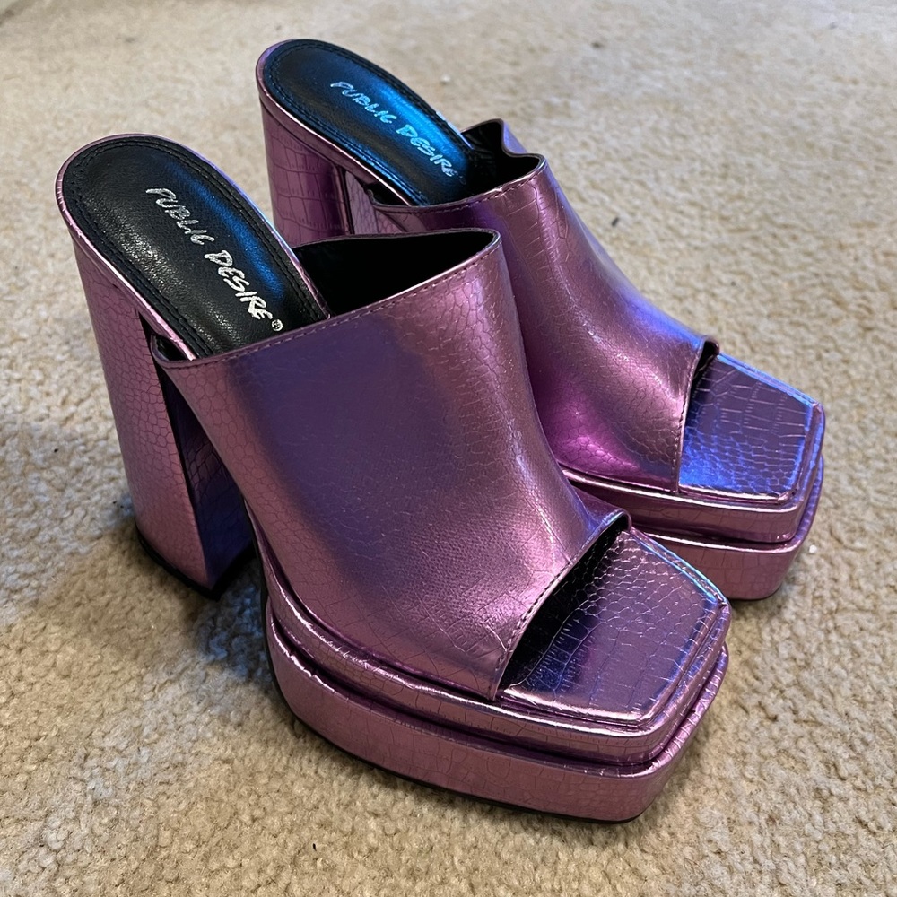 Purple Platform Heels
